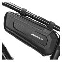 ROCKBROSフレームバッグ 自転車 バッグ トップチューブ 防水 大容量 1.5L/2.5L両側開き 仕切り収納 mtb ロードバイク用 三角バッグ 取り出...