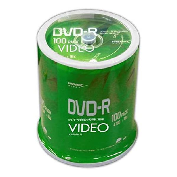 HI DISC 録画用DVD-R DL 4．7GB 1~16倍速対応 インクジェットプリンター対応 100枚入り VVVDR12JP100