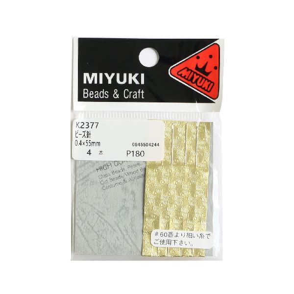 MIYUKI ビーズ針 4本入 K2377 ニッケル MIY-K2377【ブランド】ミユキ(MIYUKI)【MPN】MIY-K2377【number_of_items】1.0【color】ニッケル【item_type_name】ビーズ針【part_number】MIY-K2377【batteries_required】false【is_expiration_dated_product】false【unit_count】1.0【manufacturer】ミユキ(Miyuki)