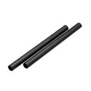 NICEYRIG カメラカーボンロッド 20cm 8インチ(2個) カーボンロッド 穴径15mmロッド 15mmロッドシステム 15mmロッドパイプ 長さ20c...