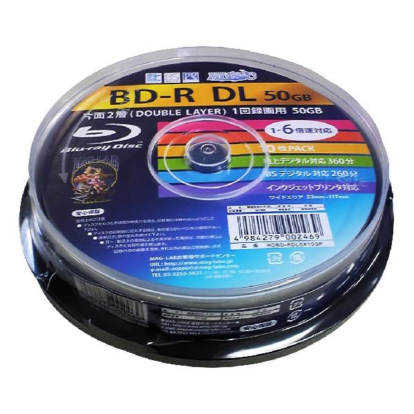 HI-DISC BD-R HDBD-RDL6X10SP (DL/1-6®/10)