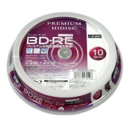 HIDISC 2倍速対応BD-RE 10枚パック 25GB ホワイトプリンタブルハイディスク HDVBE25NP10SP