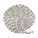FSC変速自転車用チェーン10速9速通用軽量化中空透かし彫りデザイン116L (シルバー)
