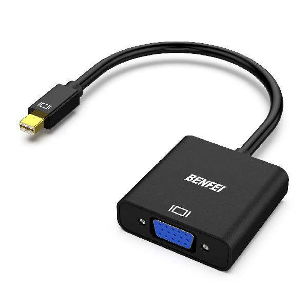 BENFEI Mini DisplayPort - VGA Mini DP ディスプレイポート - VGA (Thunderbolt 対応) オス - メス アダプター ThinkPad SurfacePro PC…