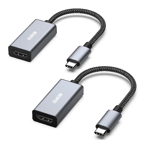 BENFEI USB C-HDMIアダプター4K 2個USB Type-C-HDMIアダプター[Thunderbolt3互換] MacBook Pro 2019/2018/2017 MacBook Air/iPad Pro 2019 Samsung Ga