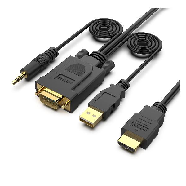 HDMI - VGA BENFEI bL HDMI - VGA 1.8M P[u dƃI[fBIt Rs[^[ fXNgbv bvgbv PC j^[ vWFN^[ HDTV Chromebook Raspberry Pi Roku