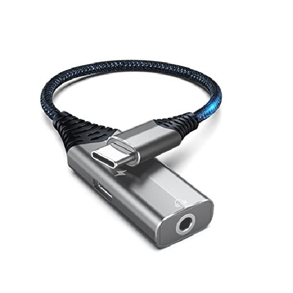 Pepper jobs 2in1 ^CvC CzϊP[u 60W}[d ^CvC to 3.5mm[q CzϊA_v^ PDCzWbNA_v^[ ϋv ґgiC USB-C to 3.5mmI[fBIA_v^[ [dA_v 