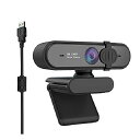 Webカメラ フルHD 1080P 60FPS 95°広角 ウェブカメラ ブラック 自動フォーカス ステレオマイク 幅広互換性 ストリーミング Zoom/Sky...
