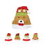 Iriwa サンタ帽子 サンタクロース コスプレ帽子 大人用 フランネル ふわふわ 可愛い 雪だるま トナカイ 熊 サンタ顔付き 大きめサイズ クリスマスパーティー 用品 贈り物 1枚 2枚 4枚セット (クマ一枚) クマ一枚