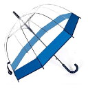 透明傘 ドーム型 自動オープ ンジャンプ式 雨傘 長傘 バブルアンブレラ 8本骨 アップグレード版 ブルー【ブランド】-JUNDOMECY-