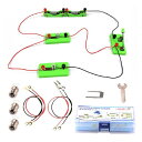 DETEKER 電気回路実験キット 知育学習 科学実験 小学生 中学生 理科 自由研究 豆電球 実験 セット サイエンス実験 直列 並列 回路実験キット プレゼント