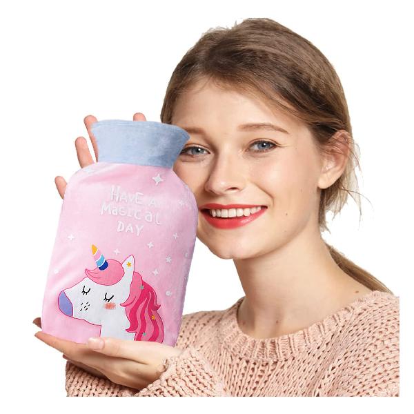 湯たんぽ かわいい 柔らか 注水式 1L 湯タンポ ゆたんぽ ウサギ hot water bag キャンプ ぬいぐるみ エコ湯たんぽ ゴム 電気不要 防寒グッズ 足 冷え対策 生理期最適 ピンク 