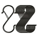 s字 フック 落ちない s字フック (9cm×10pcs) Sカン S形フック 汎用フック Sじフック 大 防錆 耐荷重15kg お風呂 キッチン 浴室 小物掛...