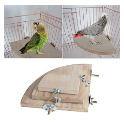 Kingsie インコ 止まり木 パーチ 鳥 オウム ハムスター 止まり台 簡単にケージに設置 (S 10*10cm)