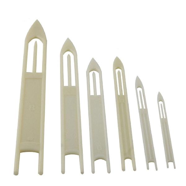 SHADDOCK ネット修理針 手編み網針 ニードルシャトル プラスチック アバリ 補修 網針 6本セット 11cm-30cm