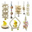Barleycorn バードトイ 鳥おもちゃ オウムブランコ 鳥グッズ 鳥の遊び場 吊下げタイプ玩具 セキセイインコおもちゃ 噛む玩具 原木 (8点セット)