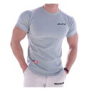 （ビベター）Bebetter トレーニングウェア メンズ Tシャツ 半袖 ストレッチ 細身 フィットネス 吸汗速乾 ジムウェア ボディビル スポーツウェア XL