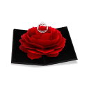 楽天mons Online ShopiSuperb 薔薇 バラ 3D 指輪置き 小型宝石箱 ジュエリー収納 旅行 告白 トラベル プロポーズ 指輪 ブレスレット プレゼント （ブラック）