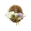 JZOON髪飾り 成人式 卒業式 和装 結婚式 袴 ドライフラワー プリザーブドフラワー高級造花 和玉 水引 白