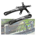 自転車クランク 自転車クランクアームセット BCD130mm クランクシングル 170mm クランクセット 自転車クランクアームブラック クランクセット アルミクランク シングルスピード ロードバイク マウンテンバイク シルバー