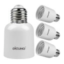 DiCUNO E26→E39 口金変換アダプター 電球ソケット 最大仕事率300w 165度耐熱 4個セット