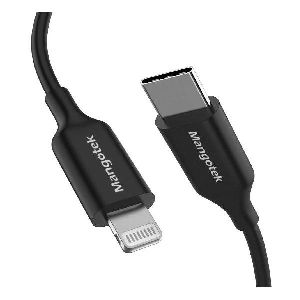 Mangotek iPhone 充電ケーブル Type-C/USB-C Lightning ケーブル（1M) PD高速充電可能 ライトニング ケーブル MFi認証済み iPad/iPhone/iPod対応 MCA10（ブラック）