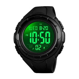 Timever（タイムエバー）デジタル腕時計 防水 メンズ スポーツ 腕時計 多機能付き ストップウォッチ アラーム アウトドア led watch スポーツウォッチ 文字大きい 見やすい時計 日本語説明書付き