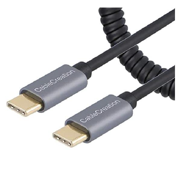 USB 2.0 Type C֥롢 CableCreation USB-C to?USB-C륱֥ ʿ̼0.17m?1.2m Type Cץ󥰥饤 MacBookProˡSamsung Note 8LG V30Stea