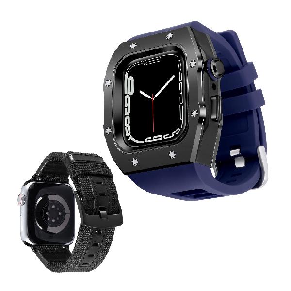 Rp`u Apple Watch oh 45mm 2{Zbg ȃ^̕یop[P[XtVRvxgƌpzXgbvZbgiWatch EHb`oh Series 8/7ioh-P[Xj