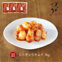 【送料無料★大口割引】らっきょうキムチ 3kg 【500g×6袋 キムチ お漬物 お取り寄せ 贈り物 ギフト 父の日 お中元 ご飯のお供 韓国 唐辛子 乳酸菌 ...