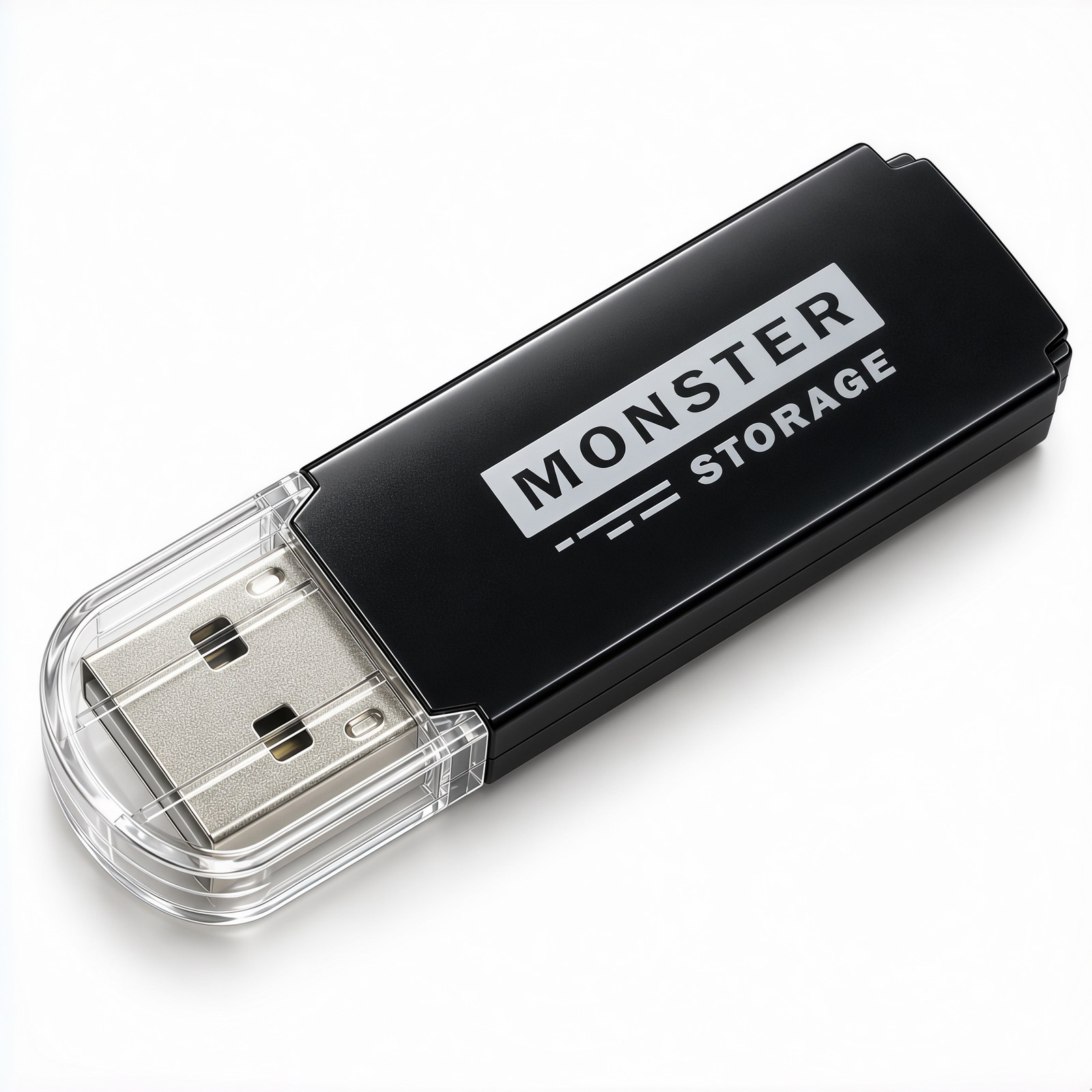 Monster Storage USBメモリ 16GB 台湾製 USB3.2 Gen1 Type-A 最大読込100MB/s キャップ式 小型 軽量 Windows対応 日本国内1年保証 ブラック MS-A016USB-BK