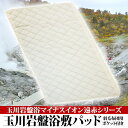 玉川岩盤浴マイナスイオン遠赤シリーズ 玉川岩盤浴 敷パッド ベージュ無地