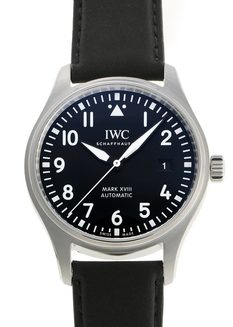 IWC - パイロットウォッチ マークXVIII INTERNATIONAL WATCH COMPANY IW327001 SS 黒文字盤 自動巻き レザー 中古