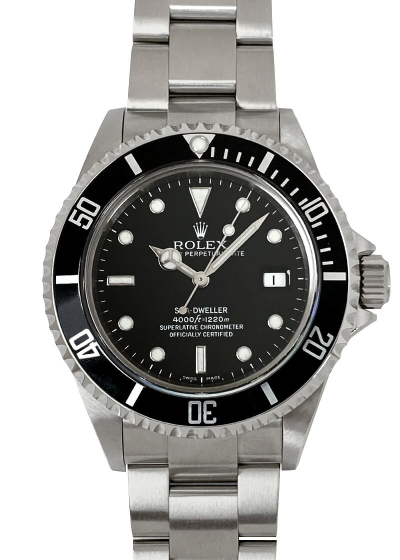 ロレックス - オイスターパーペチュアル シードゥエラー | ROLEX | 16600 | SS 黒文字盤 自動巻き ブレスレット | 中古