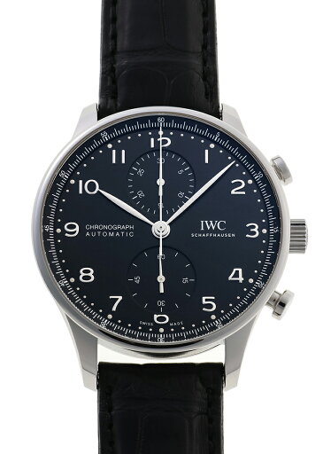 IWC - ポルトギーゼ クロノグラフ | INTERNATIONAL WATCH COMPANY | IW371609 | SS 黒文字盤 自動巻き レザー | 中古 IWC - ポルトギーゼ クロノグラフ | INTERNATIONAL WATCH COMPANY | IW371609 | SS 黒文字盤 自動巻き レザー | 中古