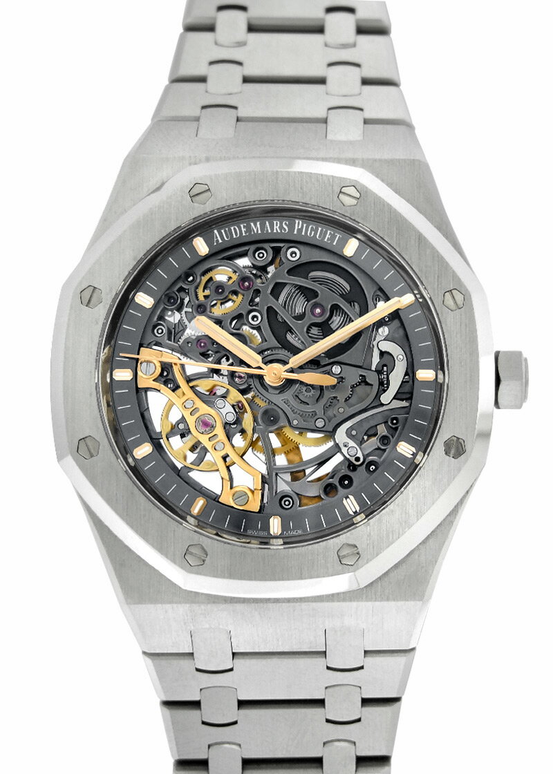 オーデマピゲ - ロイヤルオーク ダブル バランスホイール オープンワーク | AUDEMARS PIGUET | 15407ST.OO.1220ST.01 | SS スケルトン文字盤 自動巻き ブレスレット |