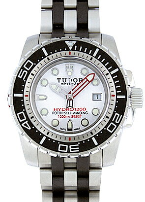 【訳有】チュードル 25000 ハイドロノート1200 SS 白文字盤 自動巻 ブレスレット