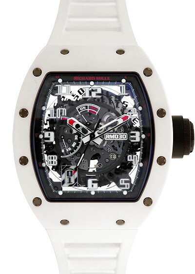 リシャールミル - デクラッチャブルローター オートマティック ホワイトラッシュ | RICHARD MILLE | RM030 | カーボンTPT／ATZ スケルトン文字盤 自動巻き ラバー| 国内未発売 | 世界50本限定