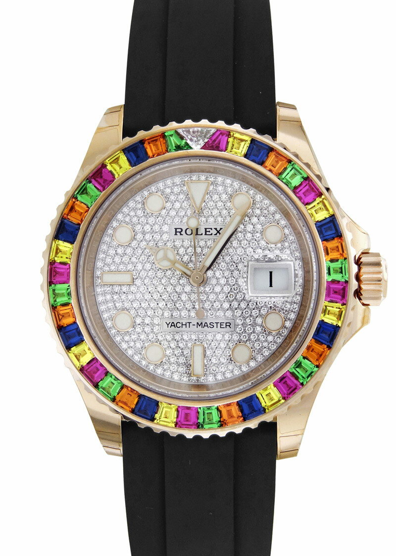 ロレックス - オイスター パーペチュアル ヨットマスター | ROLEX | 116695SATS | RG ダイヤ文字盤 自動巻き ラバー | 委託品