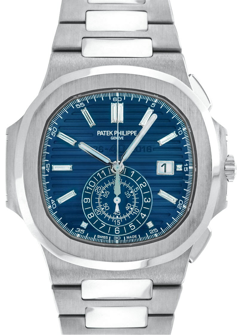 パテックフィリップ - ノーチラス クロノグラフ | PATEK PHILIPPE |5976/1G-001 | WG ブルー文字盤 自動巻き ブレスレット | 40周年記念 | 1300本限定 | 未使用品 |