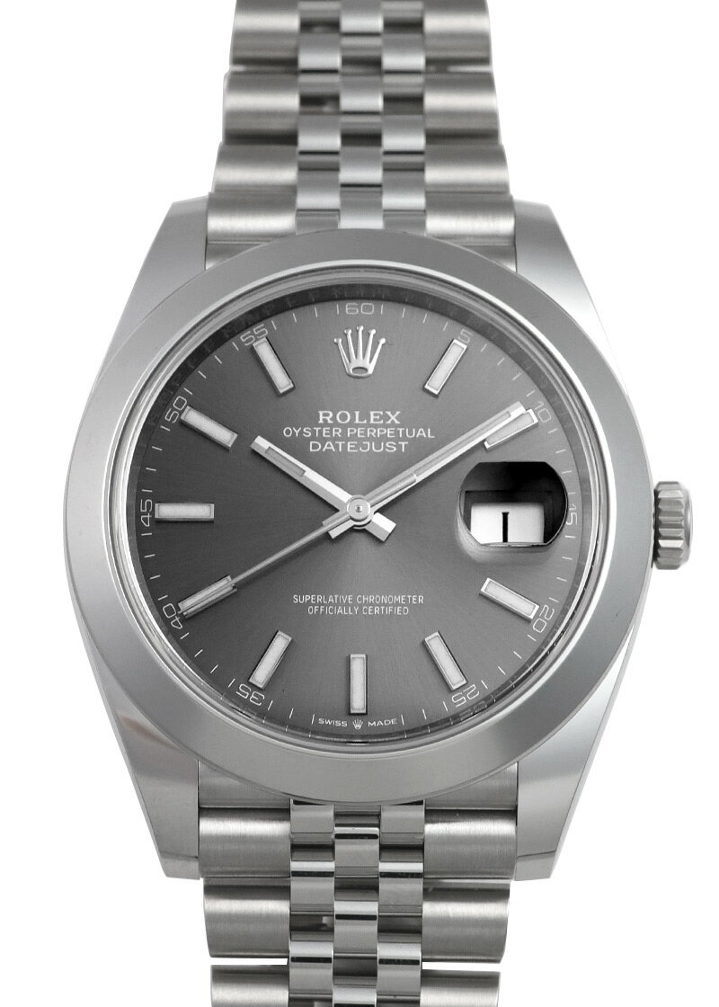 ロレックス - オイスターパーペチュアル デイトジャスト 41 | ROLEX | 126300 | SS グレー文字盤 自動巻き ブレスレット | 未使用品 |