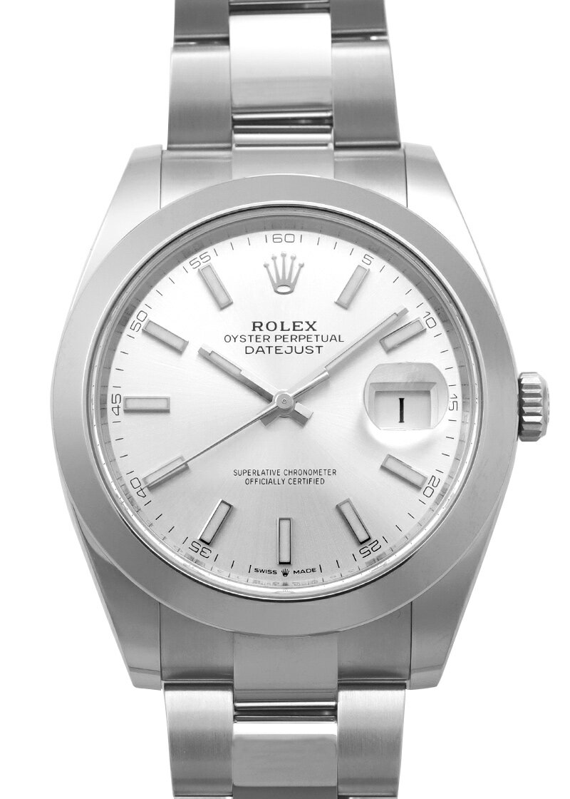 ロレックス - オイスターパーペチュアル デイトジャスト 41 | ROLEX | 126300 | SS シルバー文字盤 自動巻き ブレスレット | 未使用品 |