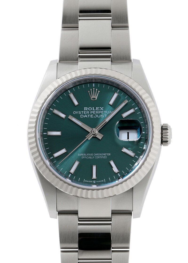 ロレックス - オイスター パーペチュアル デイトジャスト36 | ROLEX | 126234 | SS グリーン文字盤 自動巻き ブレスレット | 未使用品 |