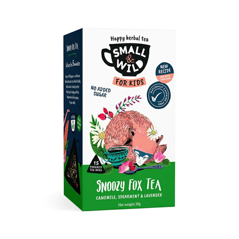 スモール＆ワイルド スヌージーフォックス ハーブティー カモミール＆スペアミント 37.5g(15ティーバッグ)SMALL&WILD SNOOZY FOX HERBAL TEA CAMOMILE & SPEARMINTY イギリス 英国 紅茶 カフェインフリー 英国展