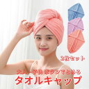 ヘアタオル ヘアキャップタオル ヘアドライタオル ヘアキャップ 厚手 マイクロファイバー 2枚セット 選べるカラー 吸水 速乾 タオル 髪 タオルキャップ レデ...