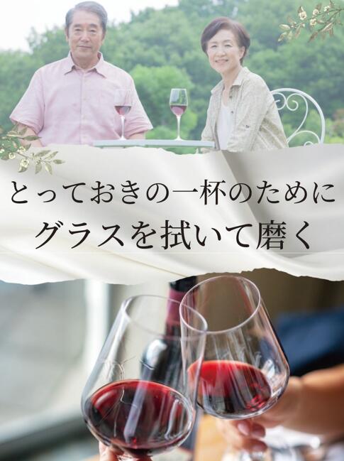 ガラス拭き ワイン グラス拭き クロス マイクロ ファイバークロス グラスふき用 磨き 大判 2枚 45cm 60cm montomay-10000092 MONTOMAY サンプル画像2