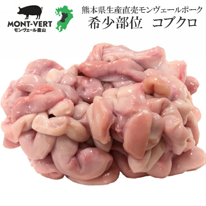 冷凍 熊本県生産直売 豚コブクロ300g カット済み 新鮮 希少部位 豚肉 国産 美味しい こぶくろ 仔袋 子袋 ヘルシー 子…