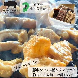 【50%OFFでご奉仕】 冷凍 熊本県生産直売 生かボイルか選べる新鮮ホルモン4種&味噌だれセット 1.7kg 食べ比べ お試し 送料無料 味噌 焼肉 バーベキュー 新鮮 生ホルモン 小腸 大腸 胃袋 レバー 豚ホルモン モツ ガツ おつまみ 味噌漬け 味つけ肉の画像