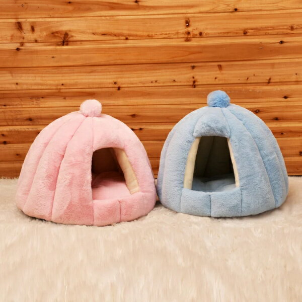 Rakuten - 【半額 楽天スーパーSALE】 猫ベッド 猫ハウス ペットベッド 柔らかい 猫犬 小型犬 キャット 寝床 冬寒さ対策 ソフトケージ 冬用 暖かいぐっすり眠れる休憩所 ネコベッド ネコ いぬ 猫寝床 寝具 室内用 厚み 暖かい ペット用品