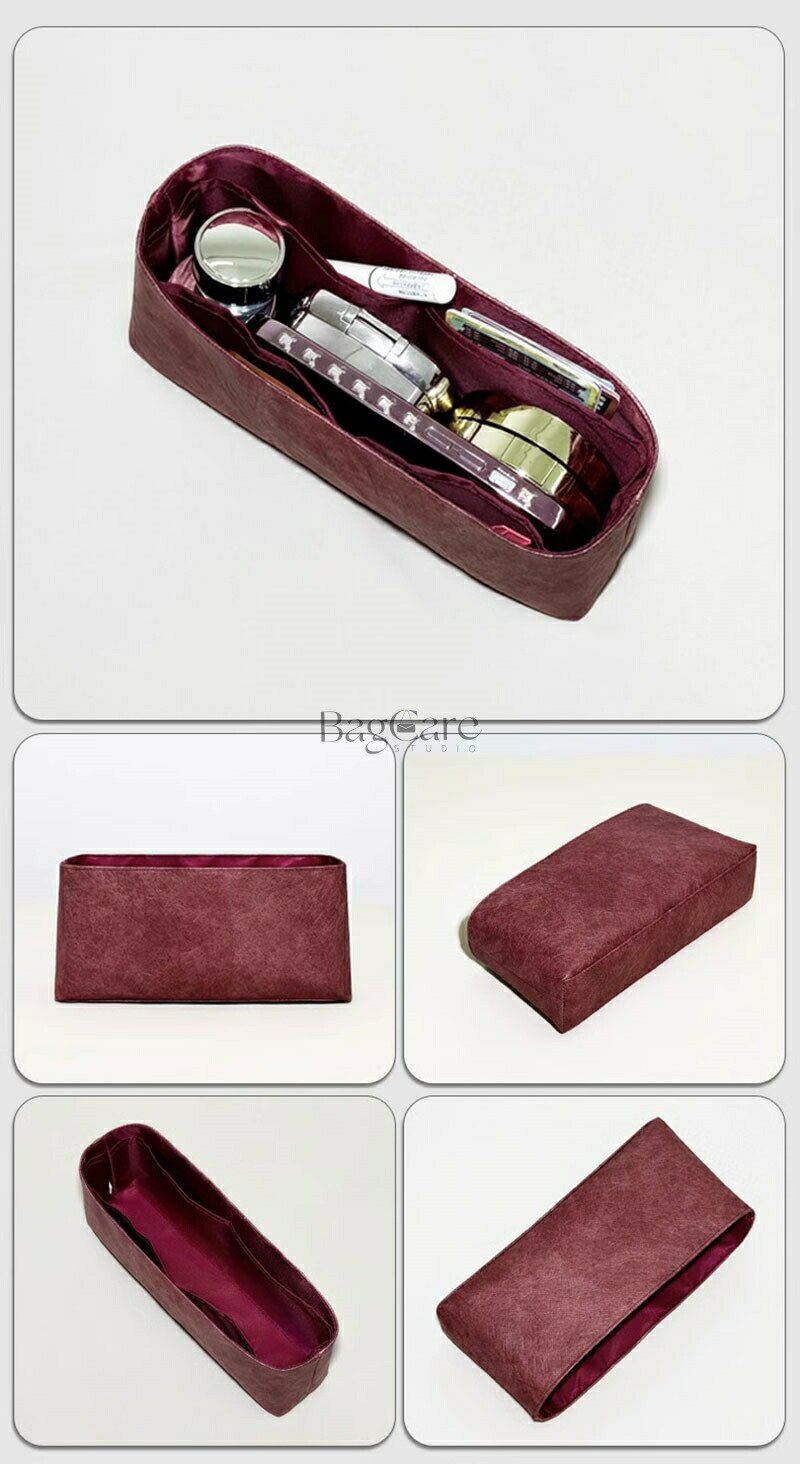 バッグインバッグ Chanel 2.55bag対応 デュポン紙素材 撥水表地 超薄手インナーバッグ 収納整理 インナ..